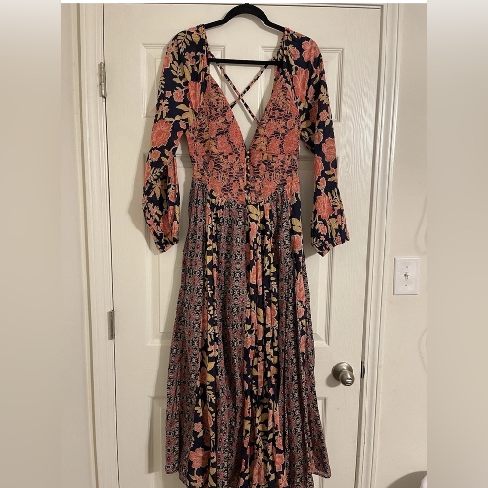 Free People A New Way Maxi Dress Size L - Picture 3 of 8